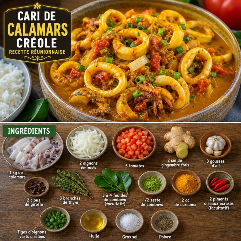 recette et ingrédients du cari calamars